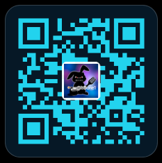 Blauer QR-Code mit WALTRONE Logo